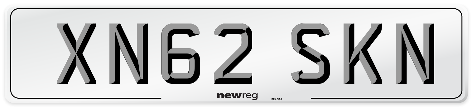 XN62 SKN Number Plate from New Reg